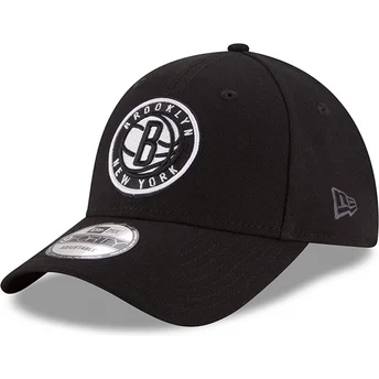 mutzen-gebogen-schwarz-verstellbares-band-9forty-the-league-der-brooklyn-nets-nba-von-new-era