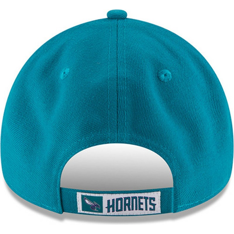 new-era-curved-brim-9forty-the-league-charlotte-hornets-nba-adjustable-cap-blau