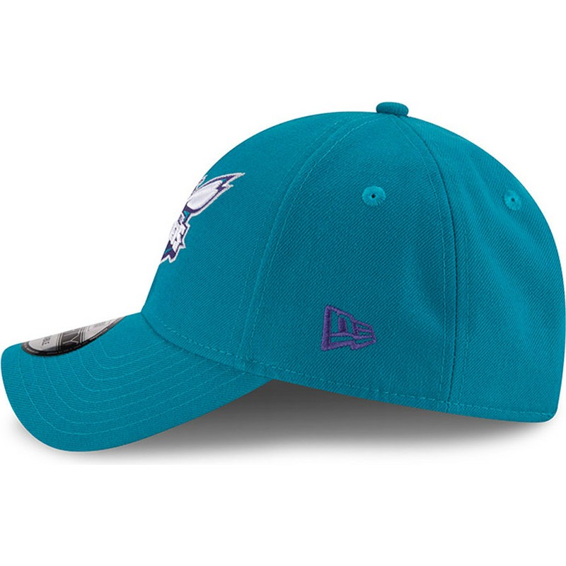 new-era-curved-brim-9forty-the-league-charlotte-hornets-nba-adjustable-cap-blau