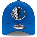 mutzen-gebogen-blau-verstellbares-band-9forty-the-league-der-dallas-mavericks-nba-von-new-era