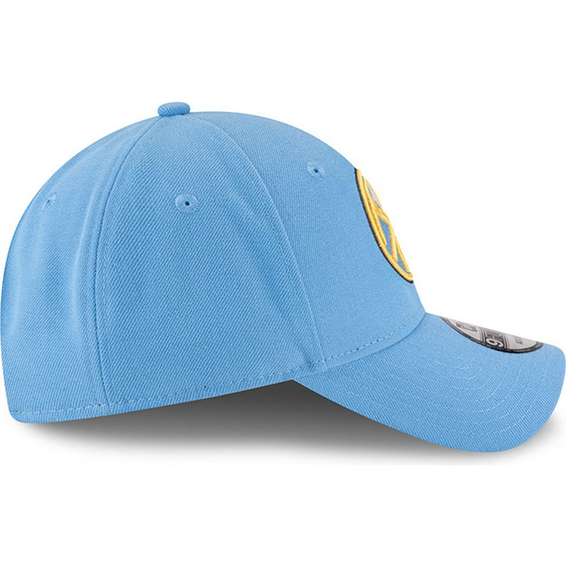 new-era-curved-brim-9forty-the-league-denver-nuggets-nba-helladjustable-cap-blau