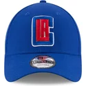 cappellino-visiera-curva-blu-regolabile-9forty-the-league-di-los-angeles-clippers-nba-di-new-era