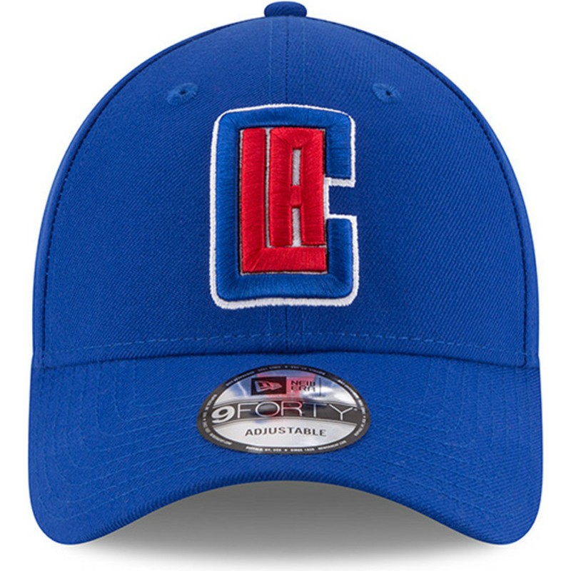 new-era-curved-brim-9forty-the-league-los-angeles-clippers-nba-adjustable-cap-blau