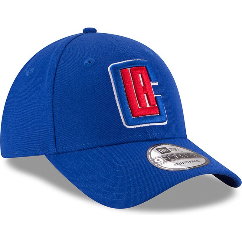 new-era-curved-brim-9forty-the-league-los-angeles-clippers-nba-adjustable-cap-blau