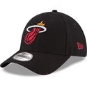 wyginieta-czapka-czarna-z-regulacja-9forty-the-league-miami-heat-nba-new-era