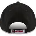 cappellino-visiera-curva-nero-regolabile-9forty-the-league-di-miami-heat-nba-di-new-era
