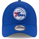 justerbar-bla-kurvet-kasket-9forty-the-league-fra-philadelphia-76ers-nba-fra-new-era