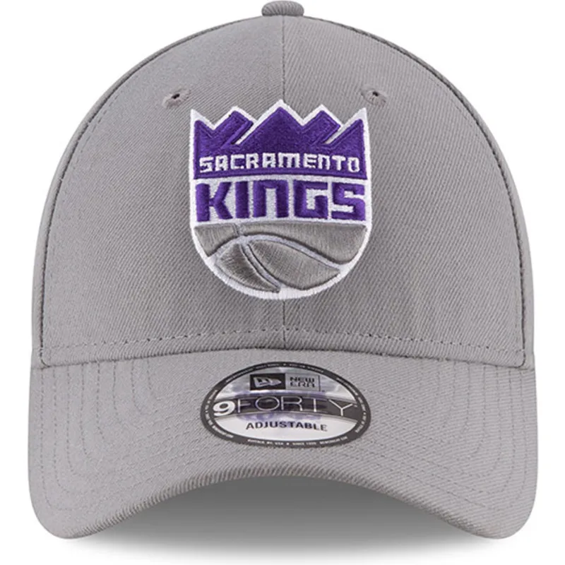 cappelli-curva-grigio-cinghia-regolabile-9forty-the-league-dei-sacramento-kings-nba-di-new-era
