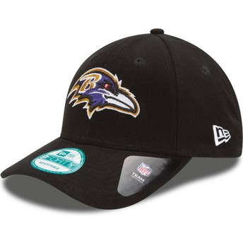 New Era Curved Brim 9FORTY The League Baltimore Ravens NFL Adjustable Cap schwarz