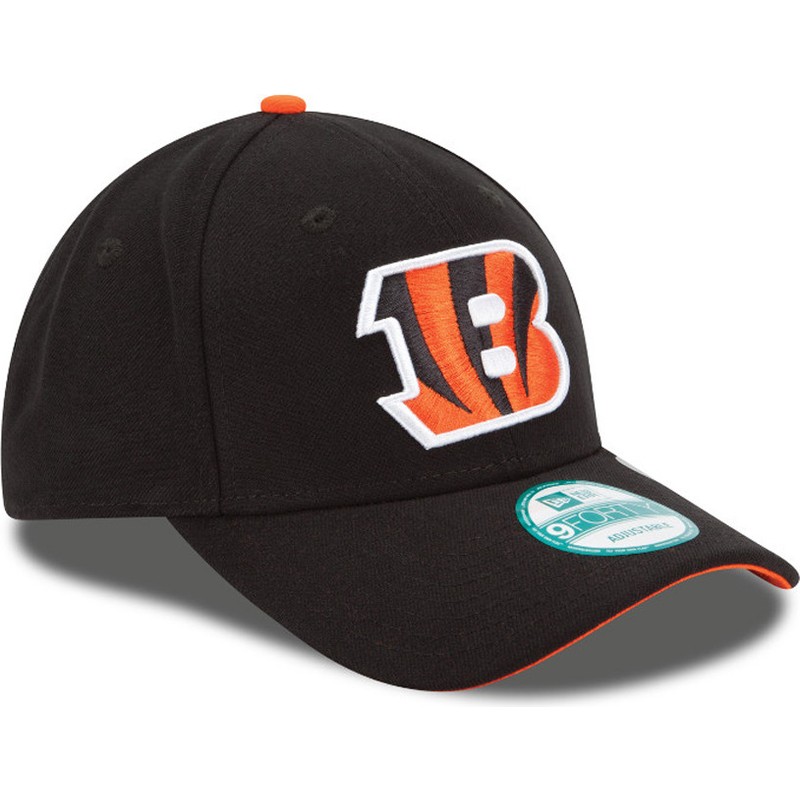 new-era-curved-brim-9forty-the-league-cincinnati-bengals-nfl-adjustable-cap-schwarz