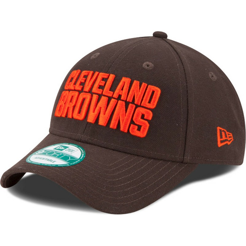 new-era-curved-brim-9forty-the-league-cleveland-browns-nfl-adjustable-cap-braun