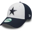 wyginieta-czapka-biala-i-ciemnoniebieska-z-regulacja-9forty-the-league-dallas-cowboys-nfl-new-era