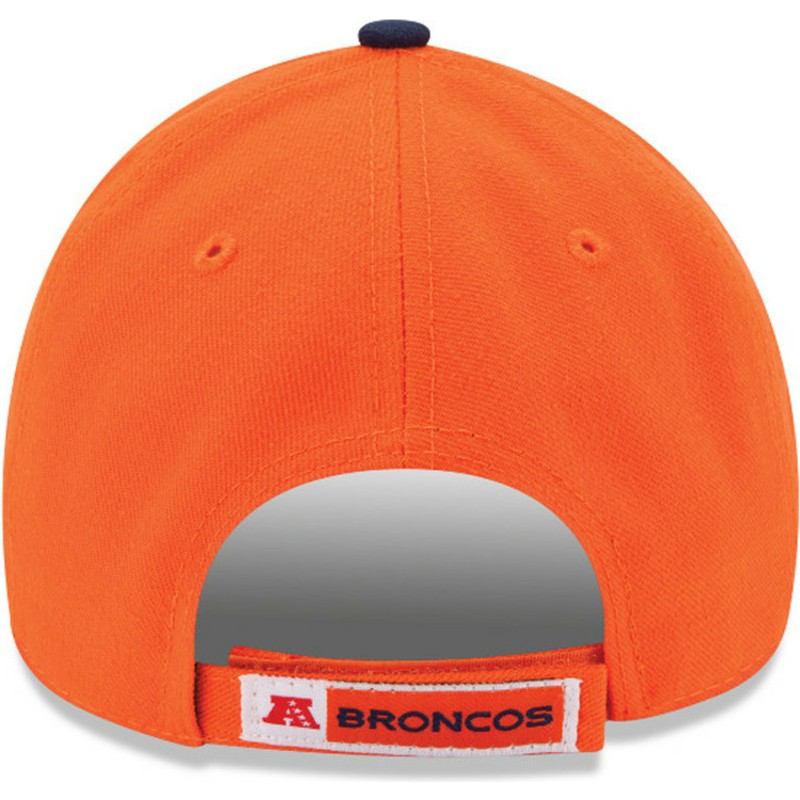 new-era-curved-brim-9forty-the-league-denver-broncos-nfl-adjustable-cap-orange-und-marineblau