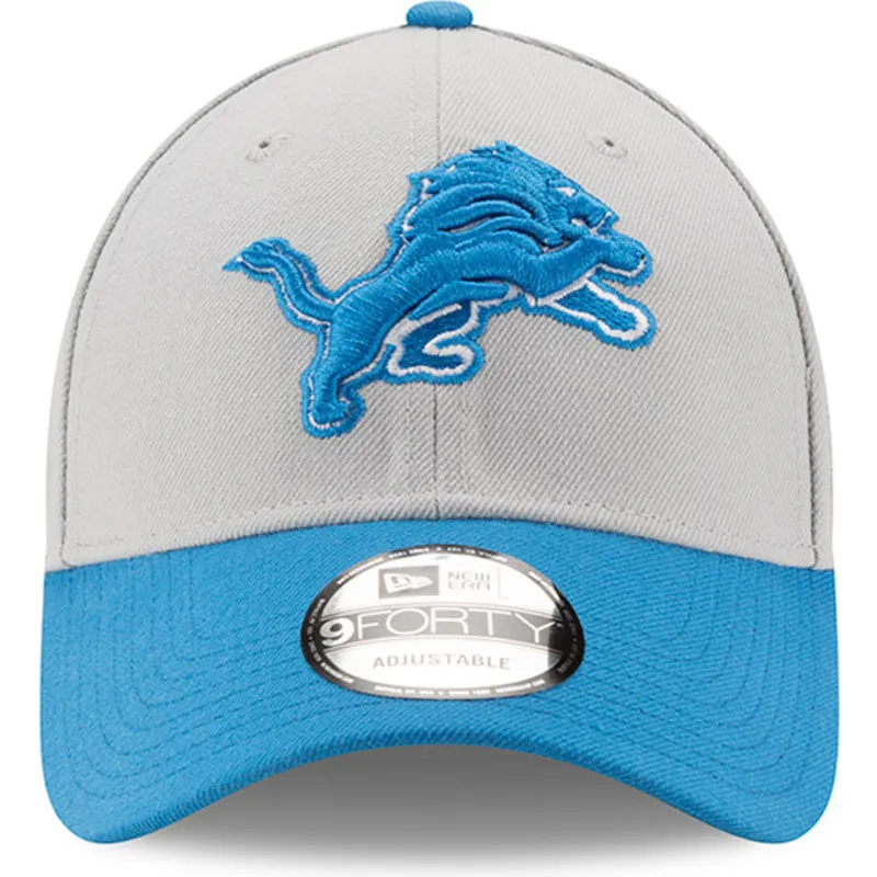 cappelli-curva-grigio-cinghia-regolabile-9forty-the-league-dei-detroit-lions-nfl-di-new-era