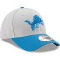 cappellino-curvo-grigio-e-blu-regolabile-9forty-the-league-dei-detroit-lions-nfl-di-new-era