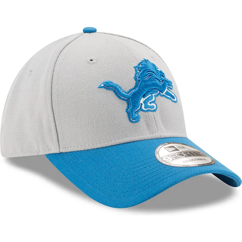 cappelli-curva-grigio-cinghia-regolabile-9forty-the-league-dei-detroit-lions-nfl-di-new-era
