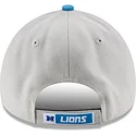 cappellino-curvo-grigio-e-blu-regolabile-9forty-the-league-dei-detroit-lions-nfl-di-new-era