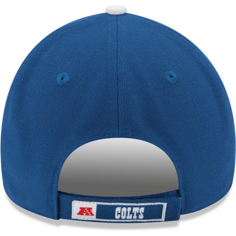 new-era-curved-brim-9forty-the-league-indianapolis-colts-nfl-adjustable-cap-blau
