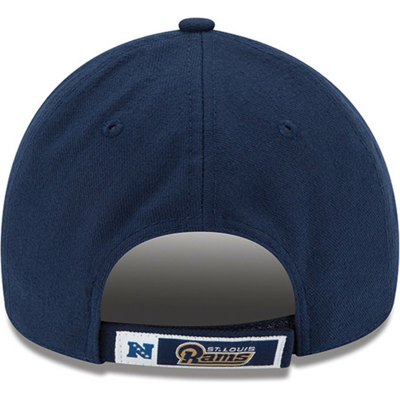 casquette-courbee-bleue-marine-ajustable-9forty-the-league-los-angeles-rams-nfl-new-era