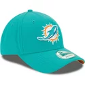 cappellino-visiera-curva-blu-regolabile-9forty-team-di-miami-dolphins-nfl-di-new-era