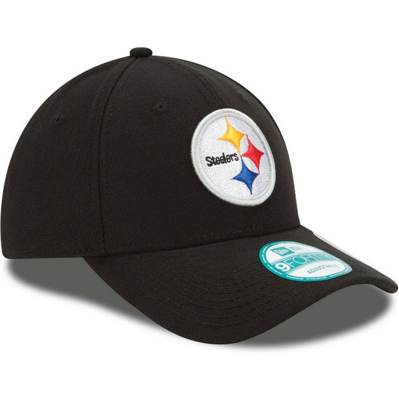 new-era-curved-brim-9forty-the-league-pittsburgh-steelers-nfl-adjustable-cap-schwarz