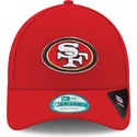 mutzen-gebogen-rot-verstellbares-band-9forty-the-league-der-san-francisco-49ers-nfl-von-new-era