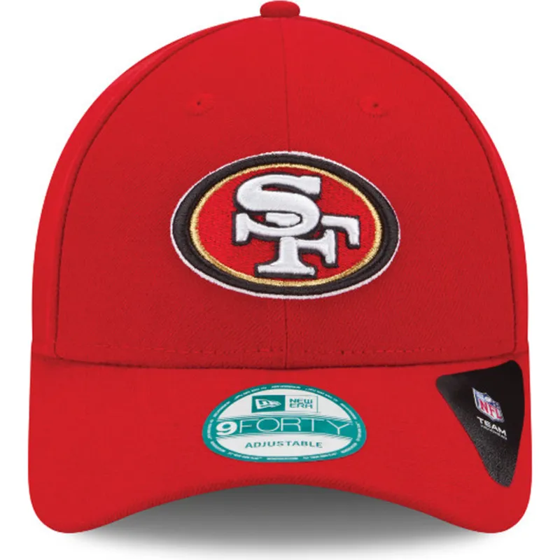 mutzen-gebogen-rot-verstellbares-band-9forty-the-league-der-san-francisco-49ers-nfl-von-new-era
