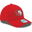 cappelli-curva-rosso-cinghia-regolabile-9forty-the-league-dei-san-francisco-49ers-nfl-di-new-era