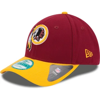 cappelli-curva-rosso-cinghia-regolabile-9forty-the-league-dei-washington-commanders-nfl-di-new-era