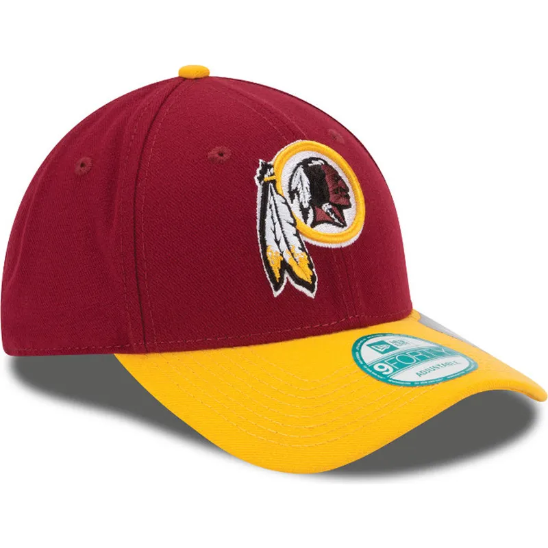 cappelli-curva-rosso-cinghia-regolabile-9forty-the-league-dei-washington-commanders-nfl-di-new-era