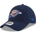 justerbar-marinebla-kurvet-kasket-9forty-the-league-fra-oklahoma-city-thunder-nba-fra-new-era