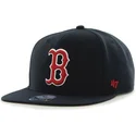cappello-piatto-snapback-blu-navy-boston-red-sox-mlb-captain-sure-shot-di-47-brand