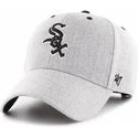 cappelli-curva-grigio-cinghia-regolabile-dei-chicago-white-sox-mlb-di-47-brand