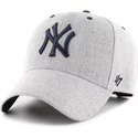 casquette-courbee-grise-ajustable-new-york-yankees-mlb-mvp-storm-cloud-47-brand