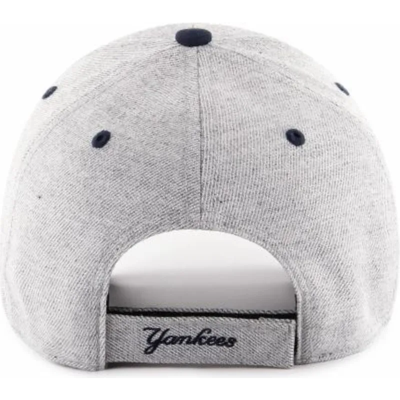 cappelli-curva-grigio-cinghia-regolabile-dei-new-york-yankees-mlb-di-47-brand