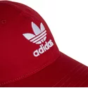 cappellino-visiera-curva-rosso-regolabile-trefoil-classic-di-adidas