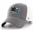 mutzen-gebogen-grau-verstellbares-band-der-san-jose-sharks-nhl-von-47-brand