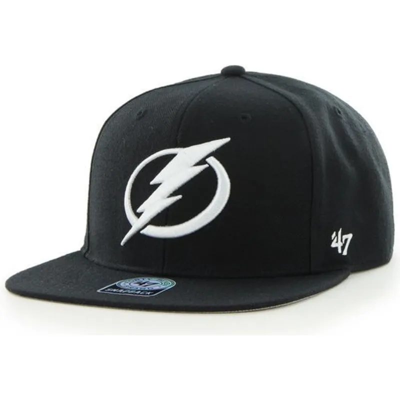 mutzen-flach-schwarz-snapback-der-tampa-bay-lightning-nhl-von-47-brand mutzen-flach-schwarz-snapback-der-tampa-bay-lightning-nhl-von-47-brand