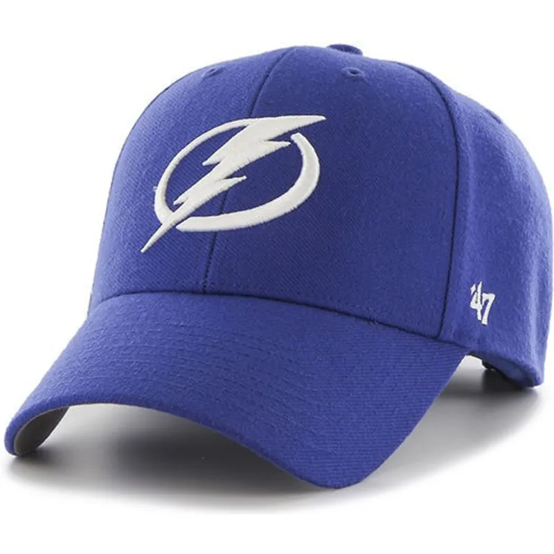 cappelli-curva-blu-cinghia-regolabile-dei-tampa-bay-lightning-nhl-di-47-brand