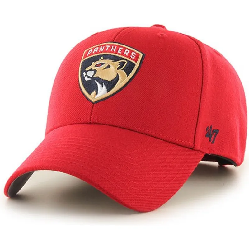 cappellino-curvo-rosso-dei-florida-panthers-nhl-mvp-di-47-brand