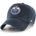 cappellino-curvo-blu-navy-edmonton-oilers-nhl-clean-up-di-47-brand