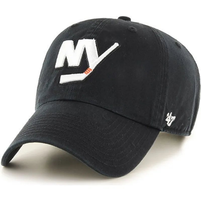 cappelli-curva-nero-cinghia-regolabile-dei-new-york-islanders-nhl-di-47-brand