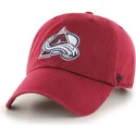 cappelli-curva-rosso-cinghia-regolabile-dei-colorado-avalanche-nhl-di-47-brand