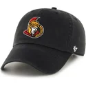 cappelli-curva-nero-cinghia-regolabile-dei-ottawa-senators-nhl-di-47-brand
