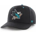 cappelli-curva-nero-cinghia-regolabile-dei-san-jose-sharks-nhl-di-47-brand