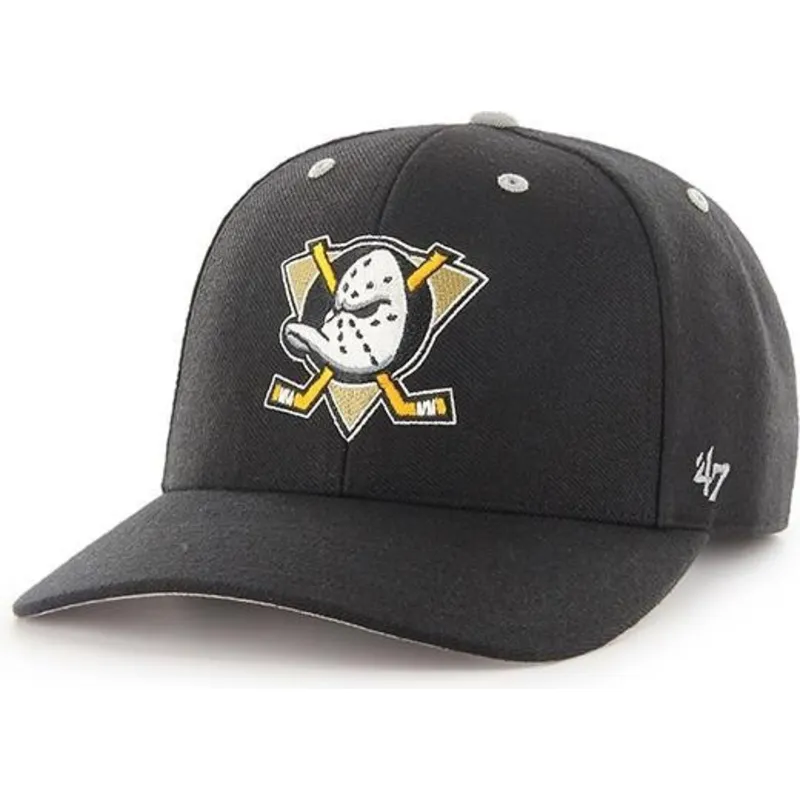 cappelli-curva-nero-cinghia-regolabile-dei-anaheim-ducks-nhl-di-47-brand