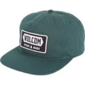 cappellino-visiera-piatta-verde-snapback-shop-dark-green-di-volcom
