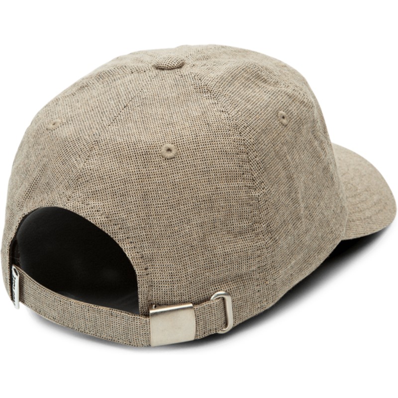 casquette-courbee-grise-ajustable-pixel-stone-clay-volcom