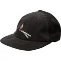 cappellino-visiera-piatta-nero-regolabile-majestic-black-di-volcom