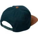 cappellino-visiera-piatta-verde-scurosnapback-con-visiera-marrone-quarter-fabric-ranger-green-di-volcom